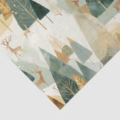 Papier Mousseline Scène hivernale avec cerf (Détail)