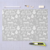 Papier Mousseline Scène hivernale de Noël (Artisanat)