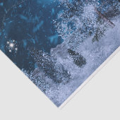 Papier Mousseline Scène hivernale fracturante  (Détail)