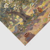 Papier Mousseline Scène impressionniste d'oliveraie (Détail)
