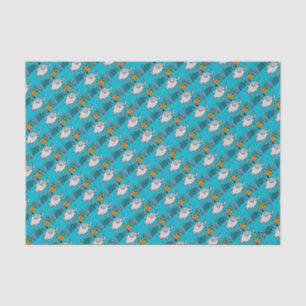 Papier Mousseline Scène mignonne de poissons d'éléphant avec le