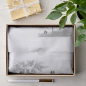 Papier Mousseline Scène noire et blanche de croquet de Decoupage (Cadeau)