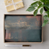 Papier Mousseline Scène Occidentale Étoiles rayures Découpage (Cadeau)