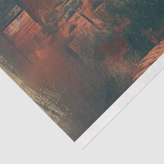 Papier Mousseline Scène Occidentale Étoiles rayures Découpage (Détail)