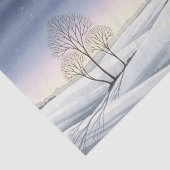 Papier Mousseline Scène sacrée de neige de Noël (Détail)