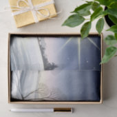 Papier Mousseline Scène sacrée de neige de Noël (Cadeau)