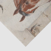 Papier Mousseline Scène stable idyllique par Carl Reichert (Détail)