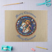 Papier Mousseline Scène traditionnelle de la Nativité de Noël (Artisanat)