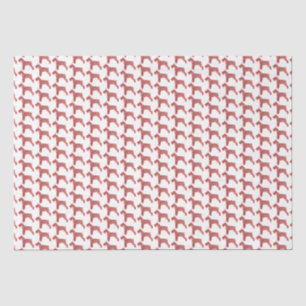 Papier Mousseline Schnauzer Christmas Chien mignonne Silhouette blan
