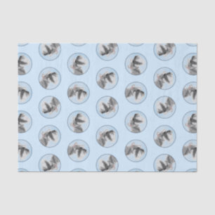 Papier Mousseline Schnauzer Peinture Giant Standard Décroché Chien A