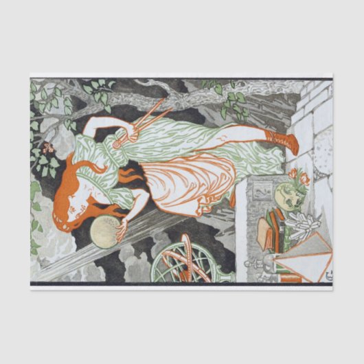 Papier Mousseline Science féminine par Eugene Grasset (Recto)