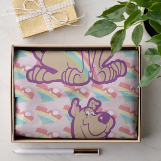 Papier Mousseline Scooby-Doo arc-en-ciel (Cadeau)