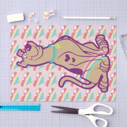 Papier Mousseline Scooby-Doo arc-en-ciel (Artisanat)