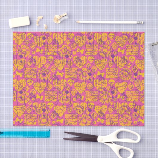 Papier Mousseline Scooby-Doo | Funky Flower Motif (Artisanat)