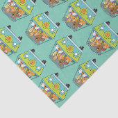 Papier Mousseline Scooby-Doo & Gang Mystery Machine (Détail)