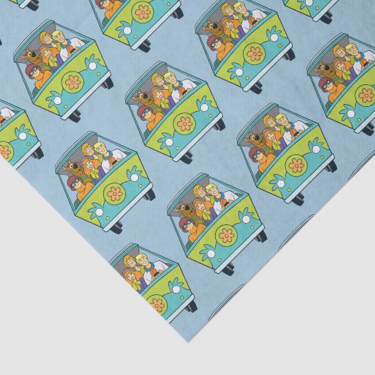 Papier Mousseline Scooby-Doo & Gang Mystery Machine (Détail)