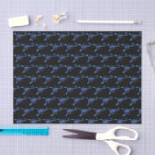 Papier Mousseline Scorpion bleu (Artisanat)