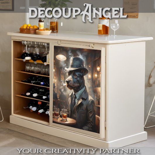 Papier Mousseline Scott Terrier Dog - Découpage -