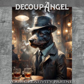 Papier Mousseline Scott Terrier Dog - Découpage -