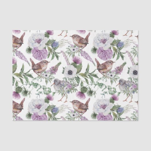 Papier Mousseline Scottish Floral and Tartan Series Design 22 (Recto)