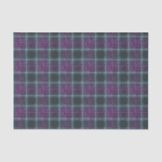 Papier Mousseline Scottish Floral and Tartan Series Design 26 (Recto)