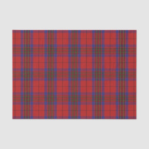 Papier Mousseline Scottish Gifts Clan Leslie Red et Blue Tartan