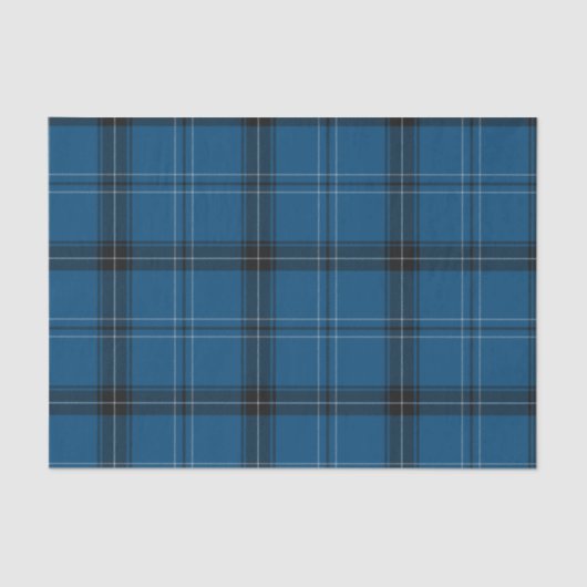 Papier Mousseline Scottish Ramsay Blue Tartan (Recto)