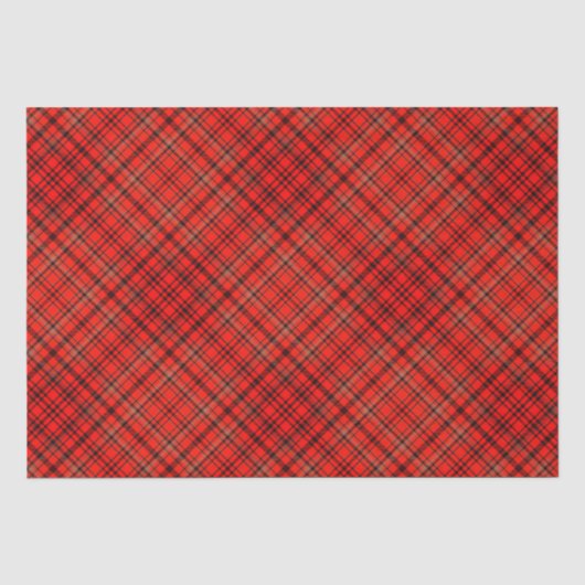 Papier Mousseline Scottish Terrier Joyeux Noël Plaid (Recto)