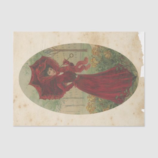 Papier Mousseline Scrap Ephemera Design série #5 (Recto)