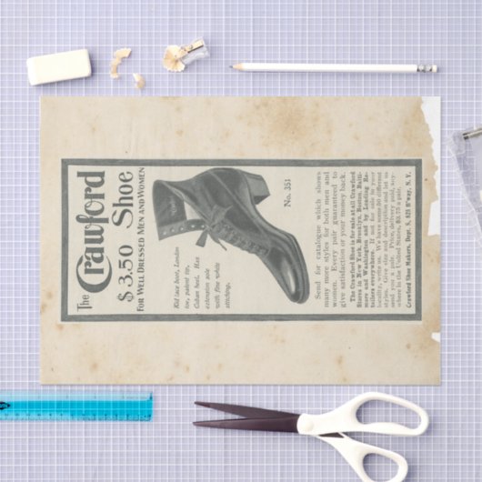 Papier Mousseline Scrap Ephemera Design Series #7 (Artisanat)