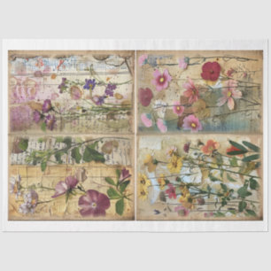 Papier Mousseline Scrapbook de style média mixte Arrière - plan flor