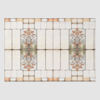 Papier Mousseline Scrapbook Ecriture tache grille avec fleurs