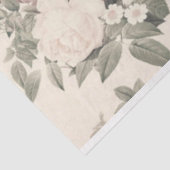 Papier Mousseline Scrappante rose Floral Series Design 2 (Détail)
