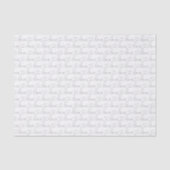 Papier Mousseline Scribble Love | Noir et blanc (Recto)