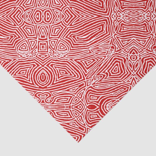 Papier Mousseline Scribble rouge (Détail)