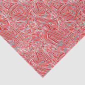 Papier Mousseline Scribbleempreintes rouges (Détail)
