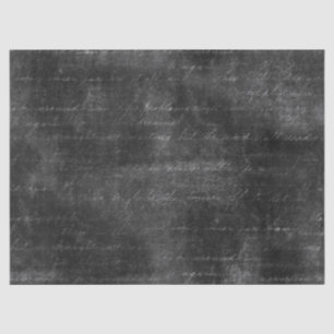 Papier Mousseline Script curieux sur la décomposition en noir