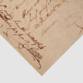 Papier Mousseline Script cursif et dessins mécaniques sur Tan (Détail)