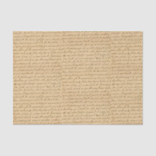 Papier Mousseline Script cursif manuscrit (Recto)