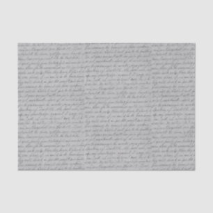 Papier Mousseline Script cursif manuscrit