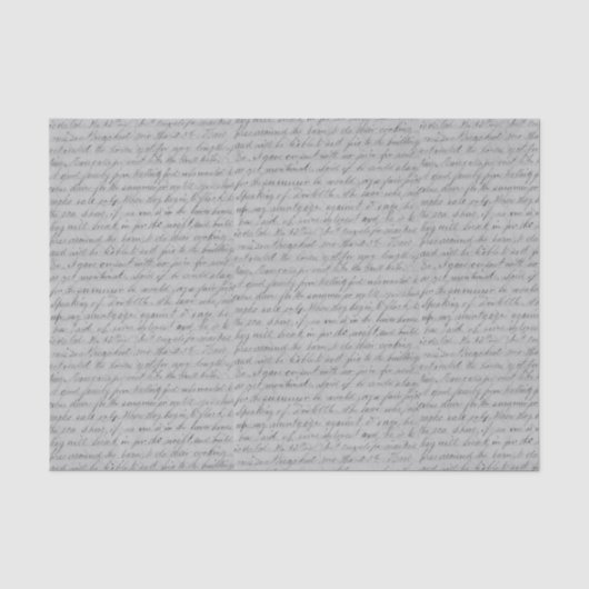 Papier Mousseline Script cursif manuscrit (Recto)