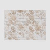 Papier Mousseline Script Damask Or antique (Recto)