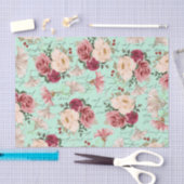 Papier Mousseline Script de découpage rose Rose de Dahlia (Artisanat)