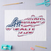 Papier Mousseline Script Drapeau America 250 Semiquincentenaire (Artisanat)