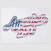 Papier Mousseline Script Drapeau America 250 Semiquincentenaire (Recto)