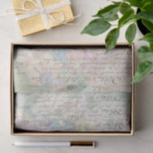 Papier Mousseline Script faible avec découpage des boutons (Cadeau)