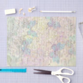 Papier Mousseline Script faible avec découpage des boutons (Artisanat)