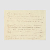 Papier Mousseline Script français manuscrit (Recto)