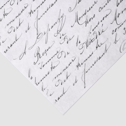 Papier Mousseline Script Love ! ! (Détail)