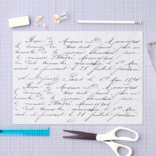 Papier Mousseline Script Love ! ! (Artisanat)